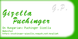 gizella puchinger business card